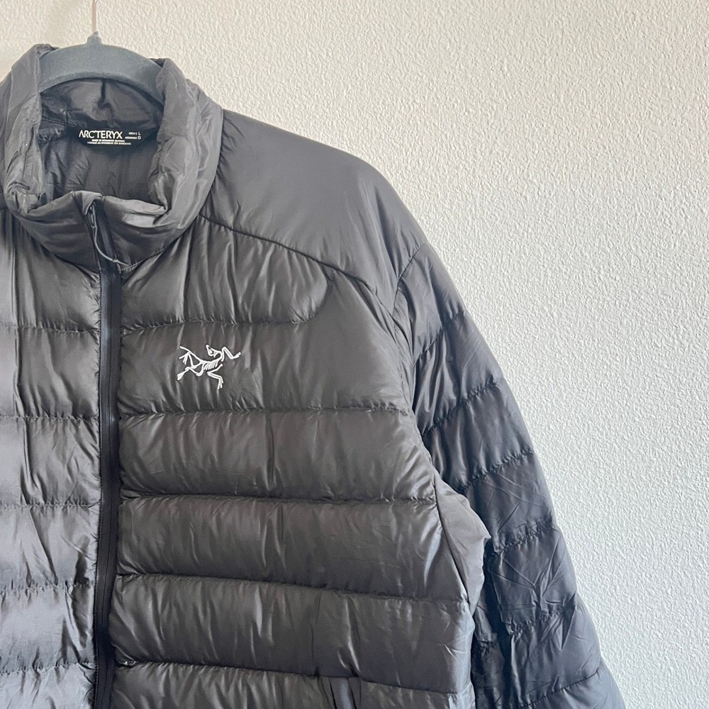 Arc'teryx Gray Puffer Down Insulated Cerium LT Jacket L Quiet Outdoors Gorpcore - Picture 4 of 7